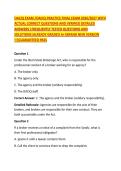 OACIQ EXAM &sol;OACIQ PRACTICE FINAL EXAM 2026&sol;2027 WITH &NewLine;ACTUAL CORRECT QUESTIONS AND VERIFIED DETAILED &NewLine;ANSWERS &vert;FREQUENTLY TESTED QUESTIONS AND &NewLine;SOLUTIONS&vert;ALREADY GRADED A&plus;&vert;BRAND NEW VERSION &NewLine;&excl;&excl;&vert;GUARANTEED PASS 