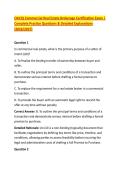 OACIQ Commercial Real Estate Brokerage Certification Exam &vert; &NewLine;Complete Practice Questions & Detailed Explanations &NewLine;&lpar;2026&sol;2027&rpar; 