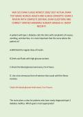 NUR 325 EXAM 3 &lpar;ASU&rpar; NEWEST 2026&sol; 2027 ACTUAL EXAM &NewLine;TEST BANK&vert; NUR325 HEALTH AND ILLNESS CONCEPTS I EXAM 3 &NewLine;REVIEW WITH COMPLETE 300 REAL EXAM QUESTIONS AND &NewLine;CORRECT VERIFIED ANSWERS&sol; ALREADY GRADED A&plus; &lpar;MOST &NewLine;RECENT&excl;&excl;