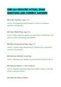 CMN 554 UPDATED ACTUAL EXAM&NewLine;QUESTIONS AND CORRECT ANSWERS&NewLine;