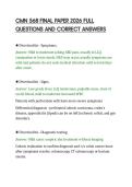 CMN 568 FINAL PAPER 2026 FULL&NewLine;QUESTIONS AND CORRECT ANSWERS