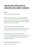 CMN 572 FINAL PAPER 2026 FULL&NewLine;QUESTIONS AND CORRECT ANSWERS