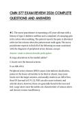 CMN 577 EXAM REVIEW 2026 COMPLETE&NewLine;QUESTIONS AND ANSWERS&NewLine;