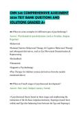 CMN 548 COMPREHENSIVE ASSESSMENT&NewLine;2026 TEST BANK QUESTIONS AND&NewLine;SOLUTIONS GRADED A&plus;