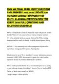 CMN 548 FINAL EXAM STUDY QUESTIONS&NewLine;AND ANSWERS 2025 2026 UPDATE 100&NewLine;PERCENT CORRECT UNIVERSITY OF&NewLine;SOUTH ALABAMA CERTIFICATION TEST&NewLine;SCRIPT 2026 FULL QUESTIONS AND&NewLine;SOLUTIONS GRADED A&plus;