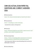 CMN 552 ACTUAL EXAM PAPER FULL&NewLine;QUESTIONS AND CORRECT ANSWERS&NewLine;2026