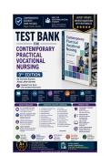 Test Bank For Contemporary Practical Vocational Nursing 9th Edition by Corinne Kurzen&semi; Anna LaVon Barrett All Chapters 1-16 Complete 