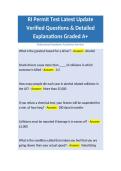 RI Permit Test Latest Update Verified Questions & Detailed Explanations Graded A&plus;