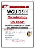 WGU D311 OA Exam Bundle &lpar;2 Full Exam Sets &plus; 226 Practice Qs&rpar; &ndash; Take and pass the OA