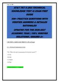 AT&T TKT II &lpar;803&rpar; Technical Knowledge Test Bank 2026-2027 &vert; 320&plus; Practice Questions with Verified Answers &vert; Telecommunications & Networking Exam Prep &vert; Updated Guidelines