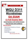 WGU D311 OA Exam Bundle &lpar;2 Full Exam Sets &plus; 226 Practice Qs&rpar; &ndash; Take and pass the OA