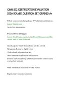 CMN 572 CERTIFICATION EVALUATION&NewLine;2026 SOLVED QUESTION SET GRADED A&plus;