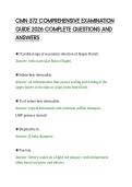 CMN 572 COMPREHENSIVE EXAMINATION&NewLine;GUIDE 2026 COMPLETE QUESTIONS AND&NewLine;ANSWERS&NewLine;