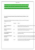 VARCAROLIS'S CANADIAN PSYCHIATRIC MENTAL HEALTH &NewLine;NURSING&comma; 3RD EDITION  QUESTIONS 2026 ACTUAL EXAM &NewLine;LATEST VERSION QUESTIONS AND ANSWERS 2026 EDITION