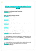FISDAP Cardiology Questions with Verified Detailed Answers &lpar;A&plus; Grade&rpar; &vert; Comprehensive EMS & Paramedic Cardiology Exam Study Guide