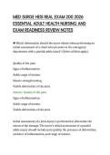 MED SURGE HESI REAL EXAM 200 2026 ESSENTIAL ADULT HEALTH NURSING AND EXAM READINESS REVIEW NOTES&period;pdf&NewLine;&NewLine;