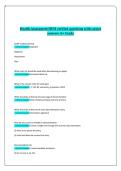 Health Assessment HESI Verified Questions with Correct Answers &lpar;A&plus; Grade&rpar; &vert; Comprehensive HESI Exam Preparation Study Guide