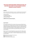 CNA ACTUAL EXAM EXAM NEWEST VERSION  150&plus;&NewLine;QUESTIONS AND CORRECT DETAILED ANSWERS &lpar;VERIFIED ANSWERS&rpar;&period;2026&sol;2027 FREQUENTLY TESTED Q&A FROM PAST PAPERS &ndash; MOST EXPECTED QUESTIONS FOR THE EXAM &ndash; MUST KNOW BEFORE THE EXAM&period;&NewLine;&NewLine;