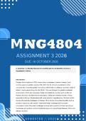 MNG4804 Assignment 3 2026 - Distinction &vert; Due 16 October 2026
