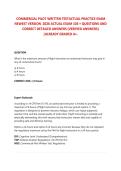 COMMERCIAL PILOT WRITTEN TESTACTUAL PRACTICE EXAM&NewLine;NEWEST VERSION 2026 ACTUAL EXAM 103 &plus; QUESTIONS AND CORRECT DETAILED ANSWERS &lpar;VERIFIED ANSWERS&rpar;&period;2026&sol;2027 FREQUENTLY TESTED Q&A FROM PAST PAPERS &ndash; MOST EXPECTED QUESTIONS FOR THE EXAM &ndash; MUST KNOW BEFORE T