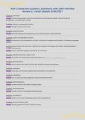 A&P 2 endocrine system &vert; Questions with 100&percnt; Verified&NewLine;Answers &vert; Latest Update 2026&sol;2027