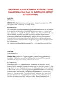 CPA PROGRAM AUSTRALIA FINANCIAL REPORTING &period;-DIGITAL&NewLine;FINANCE REAL ACTUAL EXAM 54 QUESTION AND CORRECT DETAILED ANSWERS&period;2026&sol;2027 FREQUENTLY TESTED Q&A FROM PAST PAPERS &ndash; MOST EXPECTED QUESTIONS FOR THE EXAM &ndash; MUST KNOW BEFORE THE EXAM&period;&NewLine;