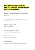 MEDCA PHLEBOTOMY UPDATED PRACTICE SOLUTION BUNDLED REVIEW SHEET TESTED ANSWERS&period;pdf&NewLine;&NewLine;