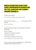 MEDCA PHLEBOTOMY EXAM STUDY GUIDE COMPREHENSIVE EXAMINATION TEST FULL QUESTIONS AND CORRECT ANSWERS GRADED A&plus;&period;pdf&NewLine;&NewLine;