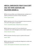MEDICAL EMERGENCIES FISDAP EXAM SCRIPT 2026 TEST PAPER QUESTIONS AND SOLUTIONS GRADED A&period;pdf&NewLine;&NewLine;