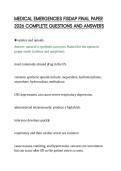 MEDICAL EMERGENCIES FISDAP FINAL PAPER 2026 COMPLETE QUESTIONS AND ANSWERS&period;pdf&NewLine;&NewLine;