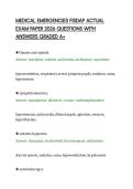 MEDICAL EMERGENCIES FISDAP ACTUAL EXAM PAPER 2026 QUESTIONS WITH ANSWERS GRADED A&period;pdf&NewLine;&NewLine;