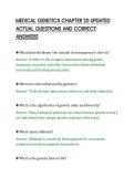 MEDICAL GENETICS CHAPTER 20 UPDATED ACTUAL QUESTIONS AND CORRECT ANSWERS&period;pdf&NewLine;&NewLine;