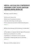 MEDICAL LAW EXAM 2026 COMPREHENSIVE ASSESSMENT SCRIPT SOLVED QUESTIONS ANSWERS UPDATED REVIEW SET&period;pdf&NewLine;&NewLine;