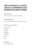 MEDICAL MICROBIOLOGY CHAPTERS 5 THROUGH 75 COMPREHENSIVE SOLVED QUESTIONS AND COMPLETE ANSWERS&period;pdf&NewLine;&NewLine;