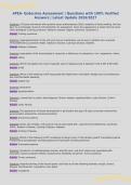 APEA- Endocrine Assessment &vert; Questions with 100&percnt; Verified&NewLine;Answers &vert; Latest Update 2026&sol;2027