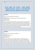 DELTA RAMP TEST ACTUAL EXAM NEWEST VERSION ACTUAL 70 QUESTION AND CORRECT DETAILED ANSWERS RATED A GRADE&period; 2026&sol;2027 FREQUENTLY TESTED Q&A FROM PAST PAPERS &ndash; MOST EXPECTED QUESTIONS FOR THE EXAM &ndash; MUST KNOW BEFORE THE EXAM&period;&NewLine;