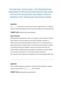 EDF 6226 FINAL ACTUAL EXAM &sol; EDF 6226 BEHAVIORAL&NewLine;ASSESSMENT IN APPLIED BEHAVIOR ANALYSIS FINAL EXAM&NewLine;WITH ACTUAL 200 QUESTION AND CORRECT DETAILED&NewLine;ANSWERS LATEST VERSION RATED A GRADE&period;2026&sol;2027 FREQUENTLY TESTED Q&A FROM PAST PAPERS &ndash; MOST EXPECTED QUES