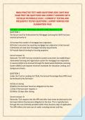 NMLS PRACTICE TEST HARD QUESTIONS 2026 &vert;SAFE MLO  &NewLine;EXAM PREP 200 QUESTIONS AND CORRECT ANSWERS WITH &NewLine; DETAILED RATIONALES EACH &vert; CURRENTLY TESTING AND &NewLine;FREQUENTLY TESTED QUESTIONS &vert; EXPERT VERIFIED FOR &NewLine;GUARANTEED PASS