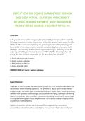 ENPC 6th EDITION COURSE EXAM NEWEST VERSION ACTUAL QUESTION AND CORRECTDETAILED VERIFIED ANSWERS WITH RATIONALES FROM VERIFIED SOURCES BY EXPERT RATED A&plus;&period; 2026&sol;2027 FREQUENTLY TESTED Q&A FROM PAST PAPERS &ndash; MOST EXPECTED QUESTIONS FOR THE EXAM &ndash; MUST KNOW 