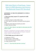 NSG 6020 Week 10 Final Exam &vert; Latest &NewLine;2026&sol;27 &lpar;PDF&rpar; Questions And Answers &NewLine;Plus Rationales Instant Pdf Download 