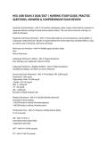 NSG 1400 EXAM 3 2026&sol;2027 &vert; NURSING STUDY GUIDE&comma; PRACTICE QUESTIONS&comma; ANSWERS & COMPREHENSIVE EXAM REVIEW