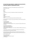 NSG 1400 FINAL EXAM 2026&sol;2027 &vert; NURSING STUDY GUIDE&comma; PRACTICE QUESTIONS&comma; ANSWERS & COMPREHENSIVE REVIEW
