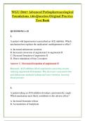 WGU D027 Advanced Pathopharmacological &NewLine;Foundations 100-Question Original Practice &NewLine;Test Bank