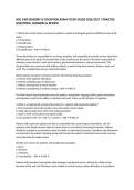 NSG 1400 SENSORY & COGNITION EXAM STUDY GUIDE 2026&sol;2027 &vert; PRACTICE QUESTIONS&comma; ANSWERS & REVIEW