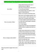 EMTALA Exam Test Questions and Answers Rated A 2026&vert;2027
