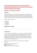 EXCEL CRASH COURSE EXAM FROM WALL STREET PREP LATEST&NewLine;VERSION  EXAM WITH ACTUAL 48 QUESTION AND CORRECT DETAILED ANSWERS WITH RATIONALES&period;ANSWERS AT THE END OF QUESTIONS&period;2026&sol;2027 FREQUENTLY TESTED Q&A FROM PAST PAPERS &ndash; MOST EXPECTED QUESTIONS FOR THE EXA