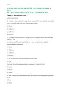 NR 509 ADVANCED PHYSICAL ASSESSMENT WEEK 3 QUIZ WITH VERIFIED QA 2025-2026&period;