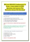  BSN 225  &vert; Fundamentals of Nursing &vert; Exam Prep Bundle 2026&sol;27 &lpar;PDF&rpar; &vert; 500&plus; Practice Exam &vert; Instant Pdf Download