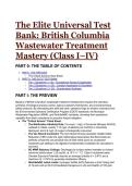 2026&sol;2027 Elite British Columbia Wastewater Treatment Mastery Test Bank &lpar;Class I-IV&rpar; &vert; 'S-Tier' EOCP & WorkSafeBC Questions