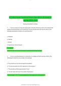 ATI Med Surg Proctored Exam Questions & Answers &lpar;Spring Nursing&NewLine;
